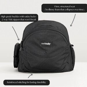 Tushbaby Black Baby Bag